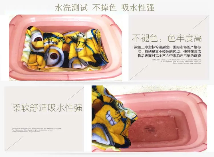 Набор хлопчатобумажных банных Полотенца милый Дайвинг злодей мультфильм Печатные Спорта на открытом воздухе для взрослых и детей, плавательная пляжная Ванна Полотенца