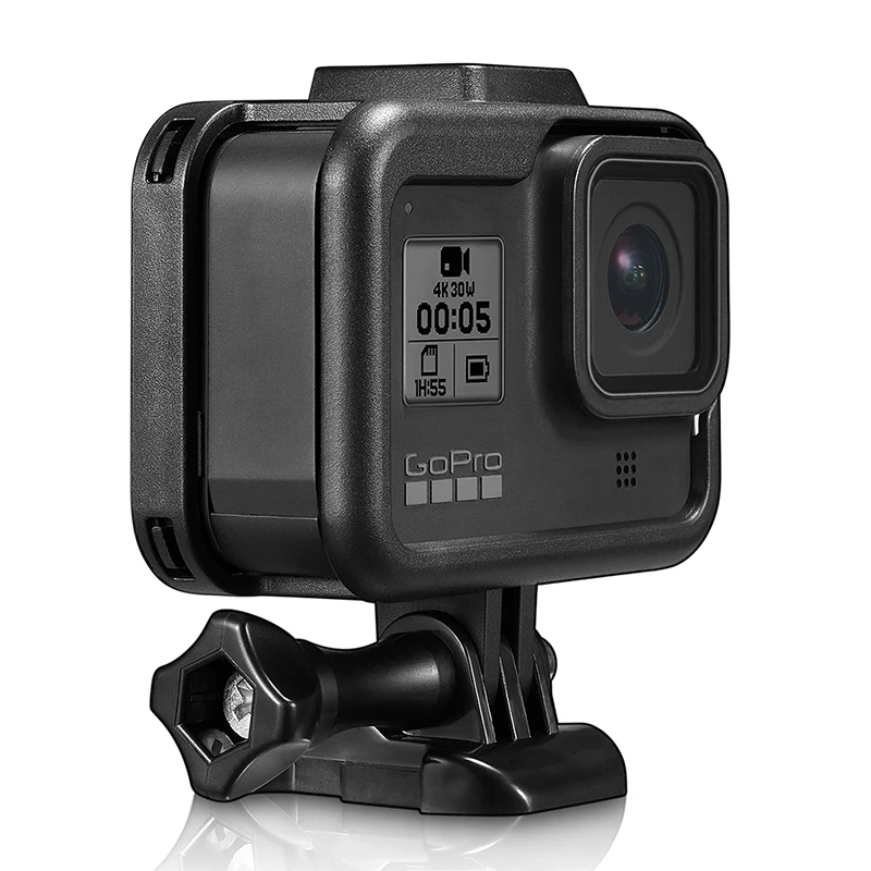 Корпус рамки для GoPro Hero 8 черный защитный корпус клетка аксессуары для Go Pro Hero 8 с быстросъемным подвижным гнездом