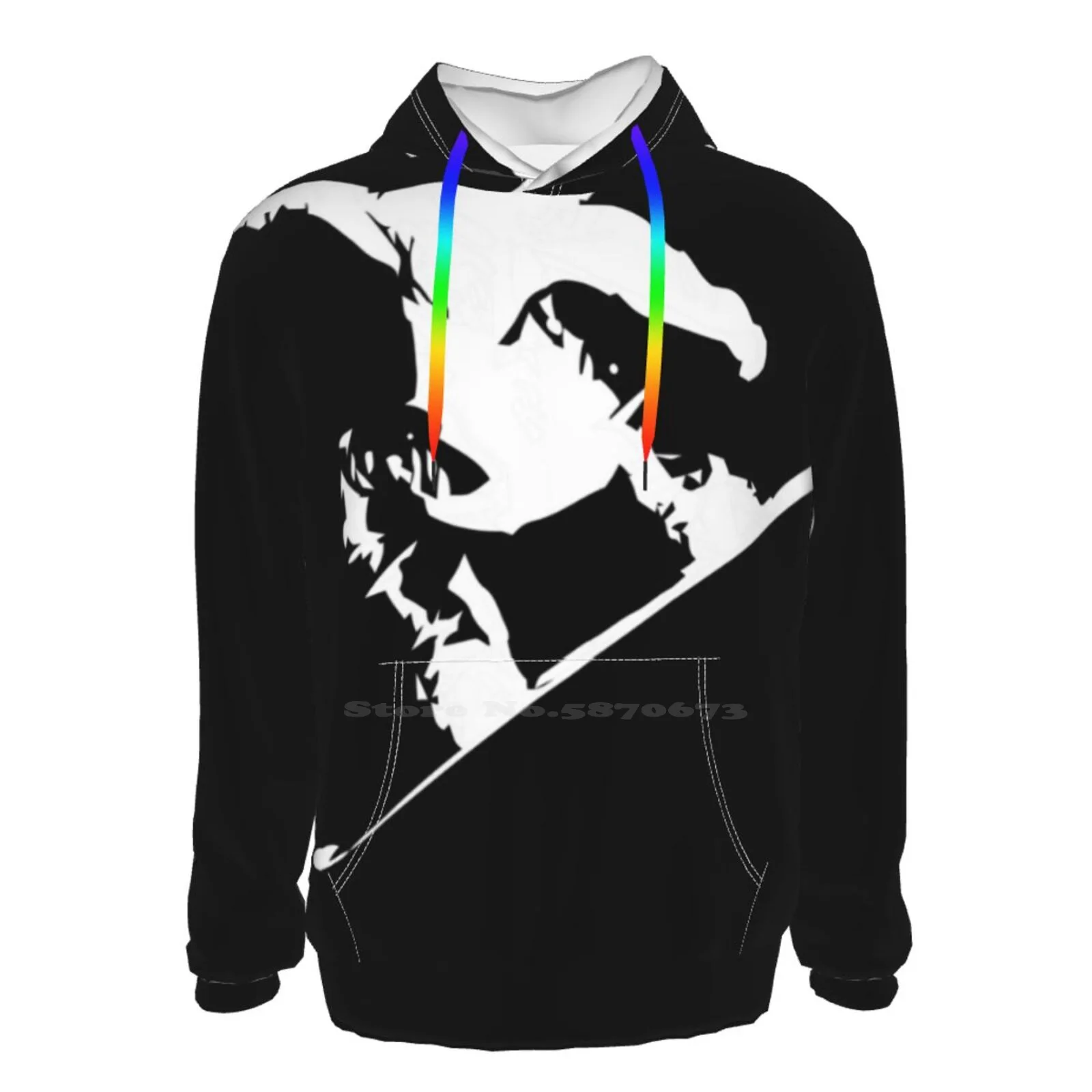 Sudadera blanca abstracta con estampado 3D para snowboard, jersey con