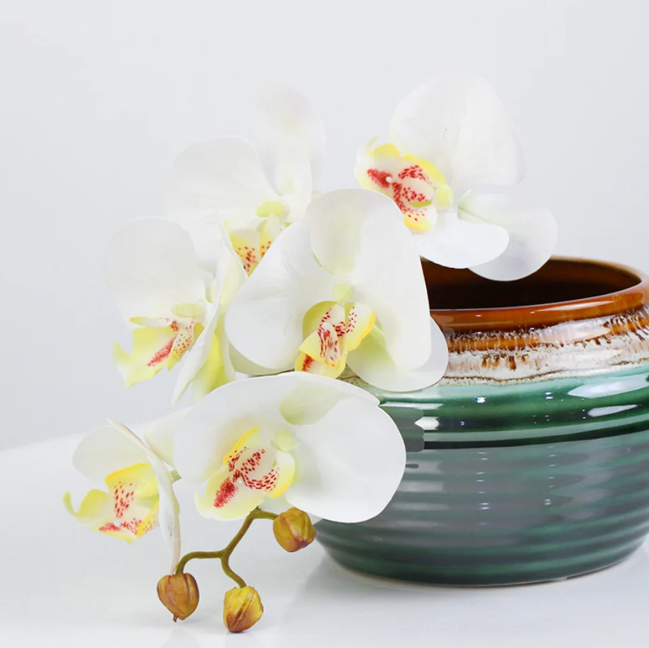 Artificial Flowers Real Touch Artificial Moth Orchid Butterfly Orchid for new House Home Wedding Festival Decoration