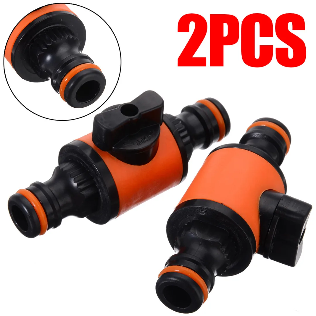 

1/2 Inch Garden Water Connectors Hose Pipe Tap Shut Off Valve Fitting Outdoor Watering Irrigation Connectors