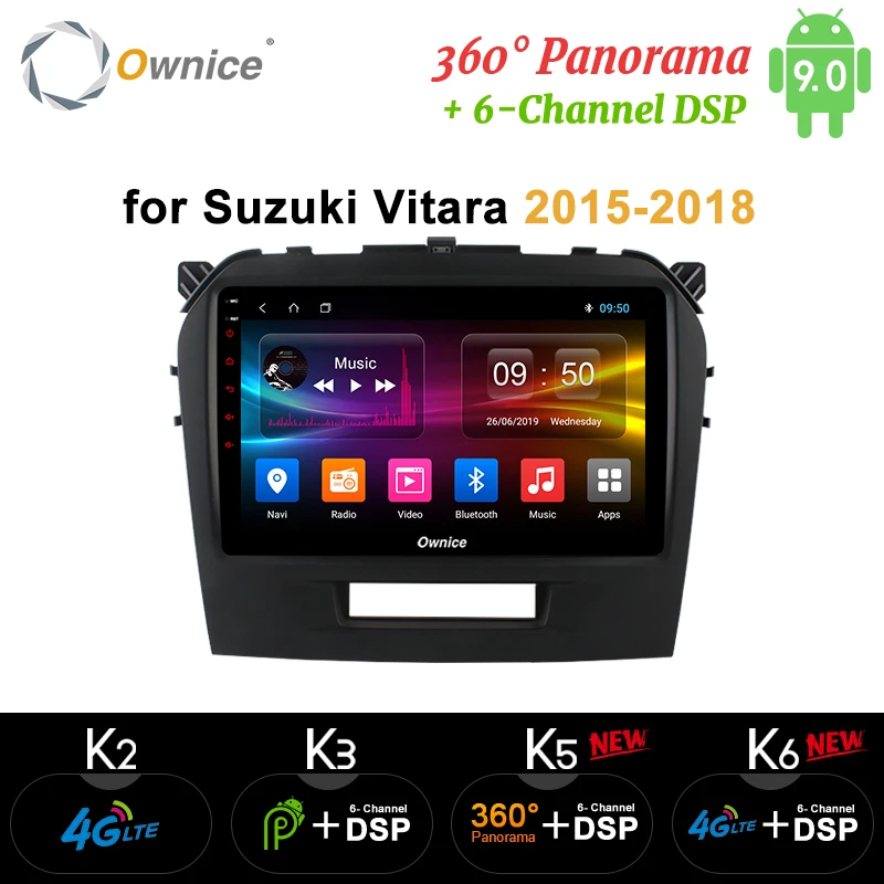 Ownice 360 панорама Android 9,0 Восьмиядерный k3 k5 k6 автомобильный Радио DVD GPS Navi плеер dvd для Suzuki Vitara 2015 2018 4G DSP оптический|Мультимедиаплеер для авто| | АлиЭкспресс