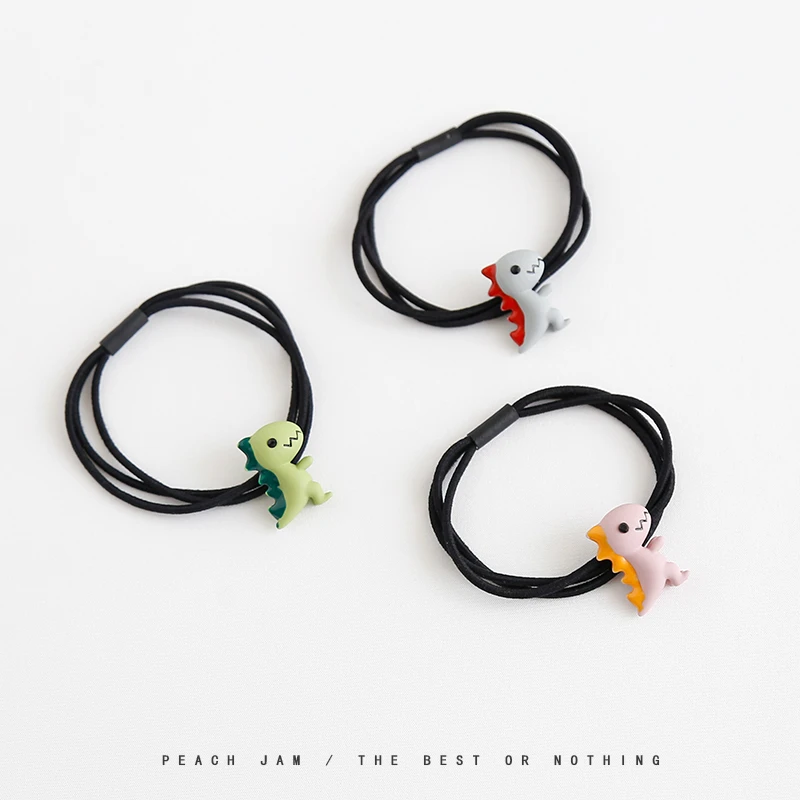 

2019 new personality cute little dinosaur hair rope headdress wild tie hair rubber band girl head rope hair ring