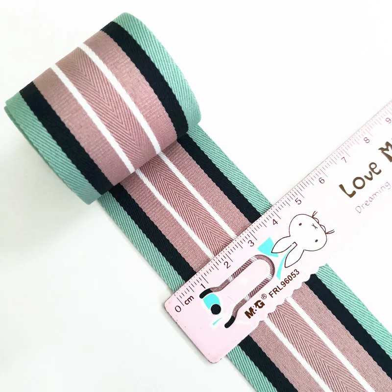 40mm Stripe Ribbons Handmade Tape Satin Ribbon for Diy Hat Shoes Belt Sewing Clothing Hair Bow Sewing Accessories 1 Meter/lot