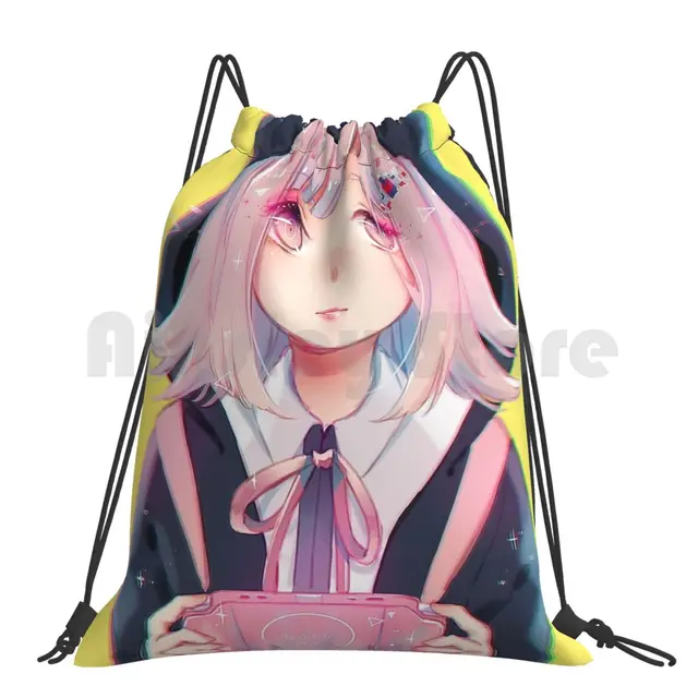 Chiaki Nanami Backpack Drawstring Bag 
