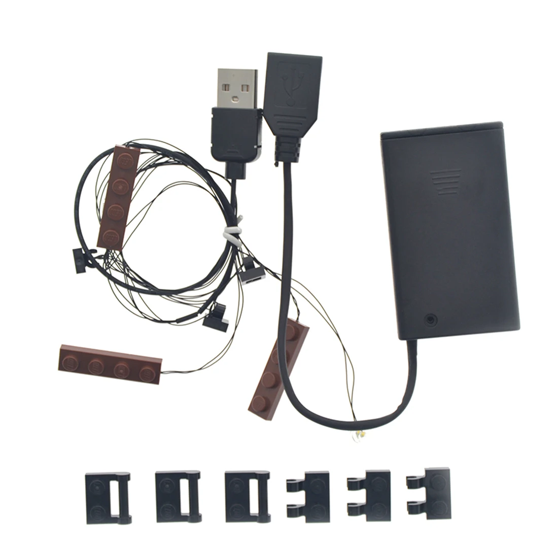 USB Компоненты освещения части небольших частиц строительный блок аксессуары Развивающие игрушки для бутылки в лодке 21313