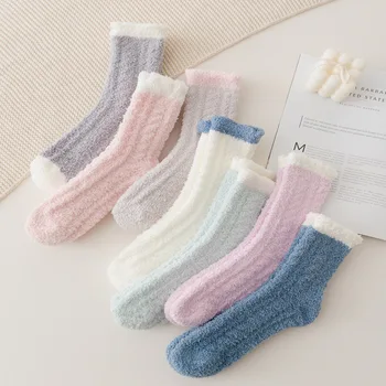 

New Autumn winter Women female thick warm Sleeping socks ladies Floor Socks for women wholesale