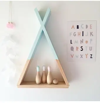 

Baby Room Storage Shelf Wall Hanging Board Home Decor Hanging Wooden Storage Pad Nordic Home Accessories Home Decoration HM0123M