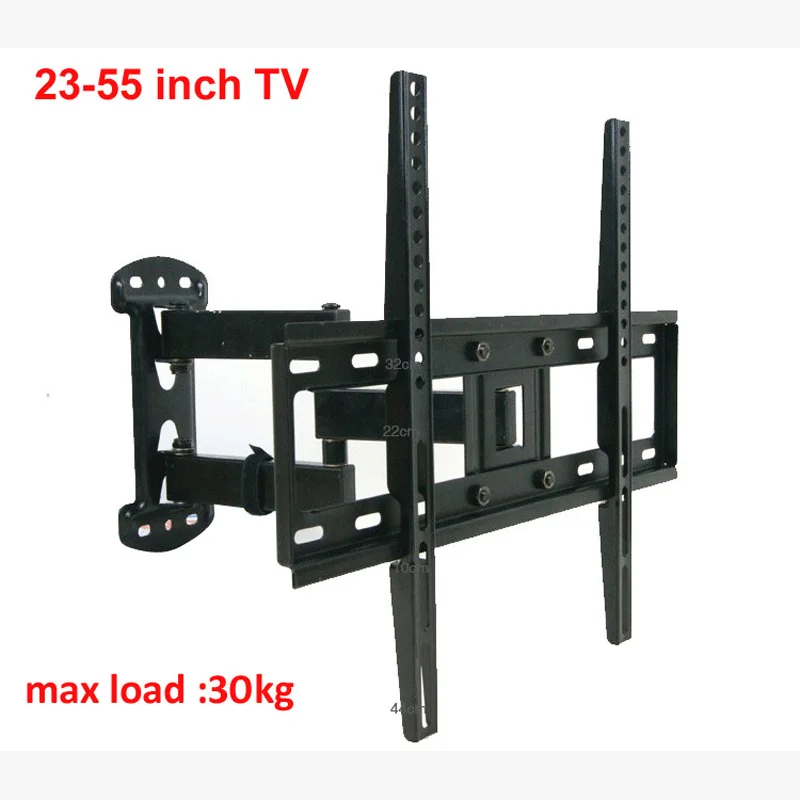 Универсальный 23 дюймов до 55 дюймов 42 дюймов металлический дешевый выдвижной настенный кронштейн для светодиодного телевизора ЖК-стойка с 3 рукоятками шарнирный кронштейн поворотный 180