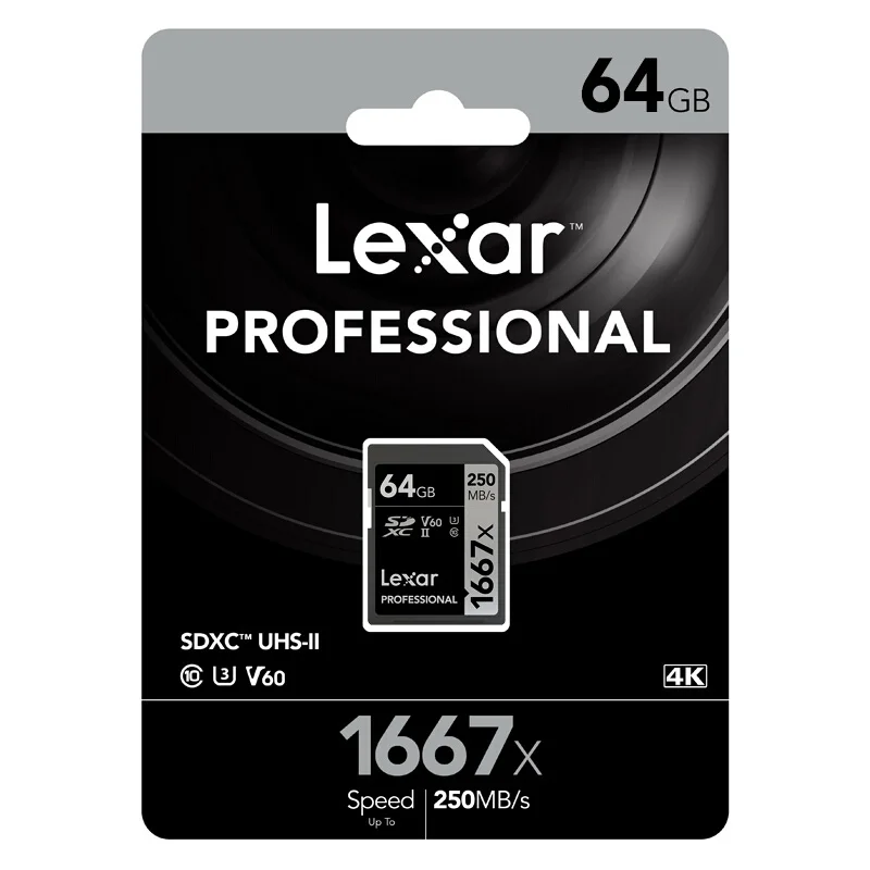 Lexar SD карты 150 МБ/с. карты sd-карта 64 Гб оперативной памяти, 32 Гб sd card 16 gb Микро сд встроенной памяти, Kaart 1667x UHS-II карты планшеты U3 флэш-карта памяти для 3D 4K цифровой Камера флешка сд микро sd