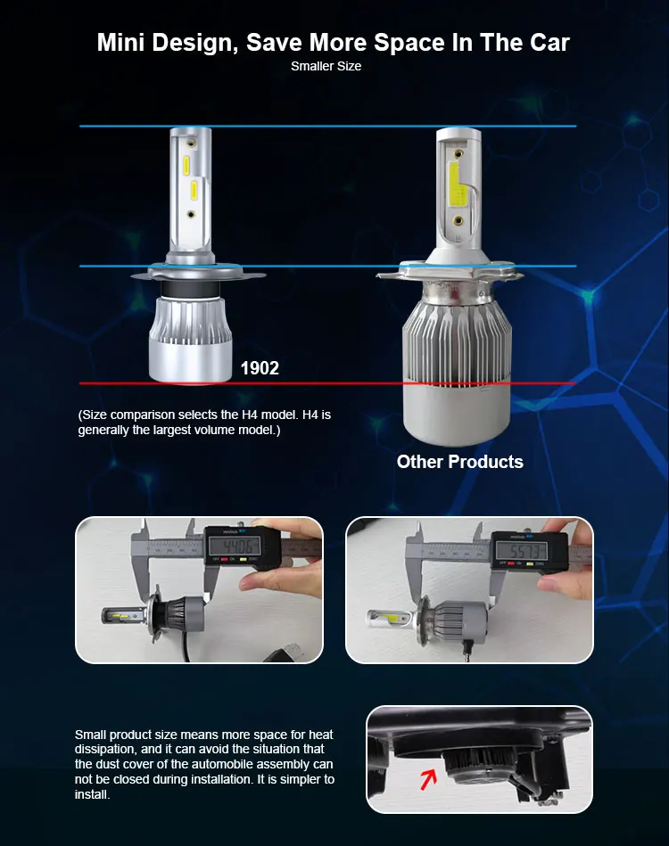 CROSSFOX Автомобильные фары 2 шт. 12000LM светодиодный H4 9005 HB3 9006 HB4 H1 H7 светодиодный H11 H9 H8 головные фары лампы авто лампы 12v 24v