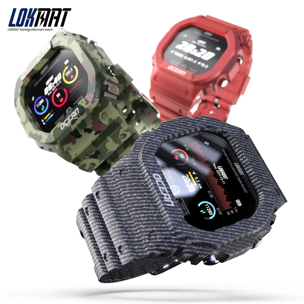 

Remote Camera Sports Smart Watch LOKMAT OCEAN Swimming Smartwatch Pedometer Heart Rate Monitor Call Message Reminder Dropship