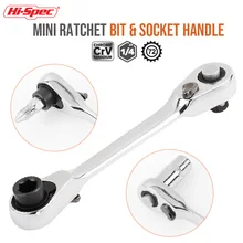 

Mini Wrench Double Ended Quick Socket Ratchet Wrench Mini 1/4 Inch Batch Head Handle Small Wrench And Screwdriver Hand Tool