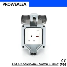 Cheap Weatherproof Socket IP66 Waterproof Socket Outdoor Wall Power Socket UK 3 Hole Switch Light Standard Electrical Outlet Grounded Cheap Weatherproof Socket IP66 Waterproof Socket Outdoor Wall Power Socket UK 3 Hole Switch Light Standard Electrical Outlet Grounded