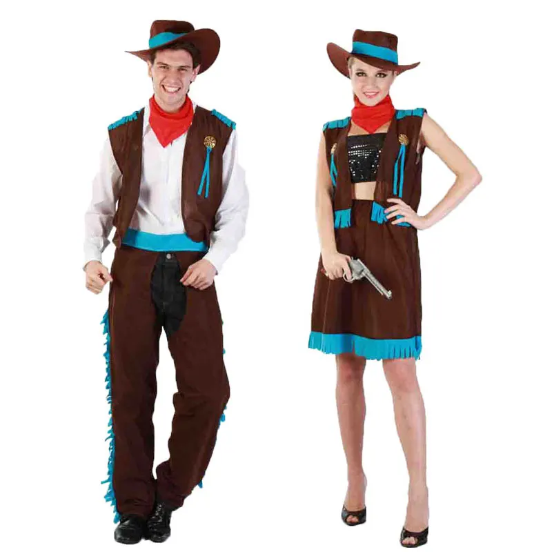 Umorden/вечерние костюмы ковбоя на Хэллоуин для мужчин и женщин, костюм ковбоя для косплея, дикое западное платье, карнавальные костюмы для взрослых