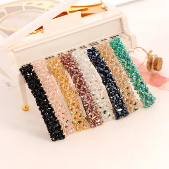 

1Pcs Bling Crystal Hairpins Head wear for Women Girls Rhinestone Hair Clips Pins Barrette Styling Tools Accessories