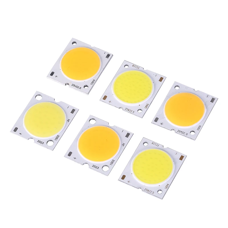 15W 20W 30W COB LED Light DC LED Bulb Chip On Board Colorful COB Strip Modules 25x22.5mm For DIY Car House Lighting