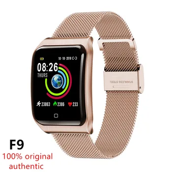 

New F9 Smart Watch IP67 Waterproof Heart Rate Blood Pressure Exercise Fitness Device Smartwatch Android IOS PK L8 F8 Y6 POR P69