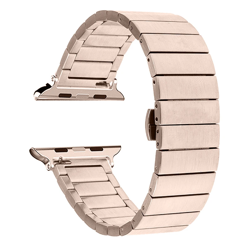 Браслет со звеньями из нержавеющей стали для Apple Watch 44 мм ремешок iwatch 5 4 40 мм Смарт-часы аксессуары петля 42 мм 38 мм