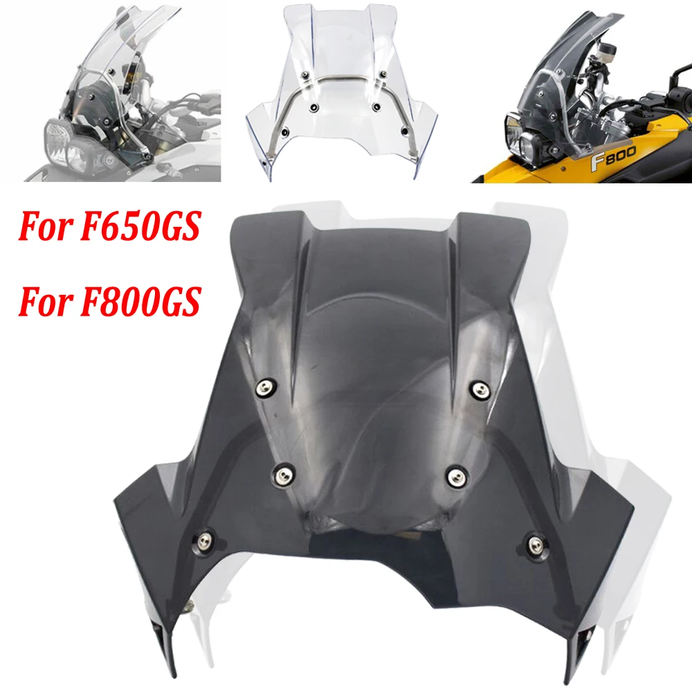 

Motorcycle Windshield Windscreen ABS Wind Deflector With Mounting Bracket 2008-2017 For BMW F800GS F650GS F800 F650 GS F 800 GS