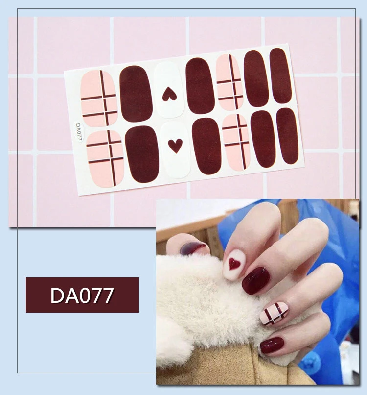 14 шт./компл. 31 дизайнерские наклейки для ногтей DIY Nail Art Наклейки Водонепроницаемый Стикеры s самостоятельно аппарат для крепления на гвоздях и Стикеры маникюрные украшения