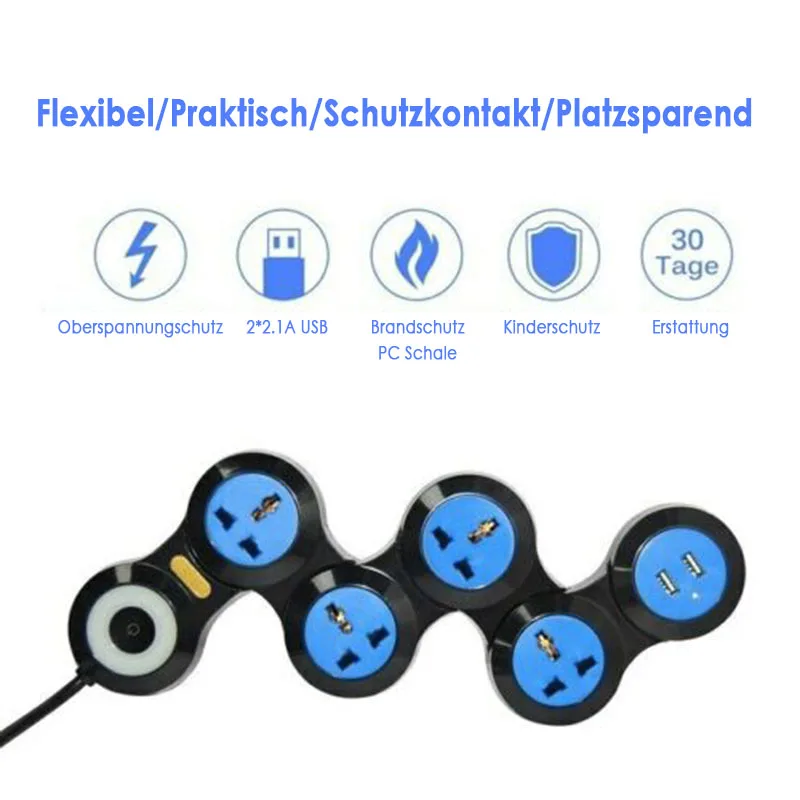 Розетка с Usb полоса зарядки Поворотный Терминал Блок мультифункциональное USB