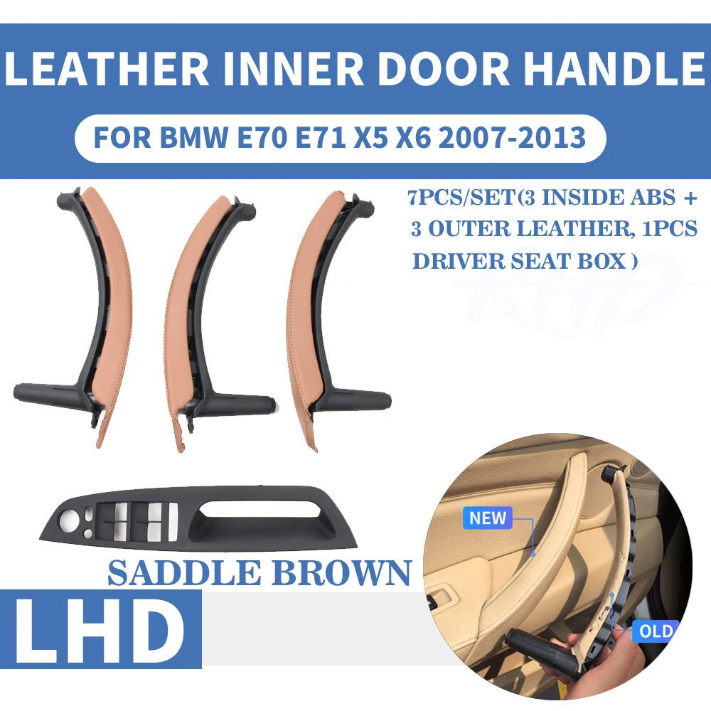 E70 LHD Leather Saddle brown set