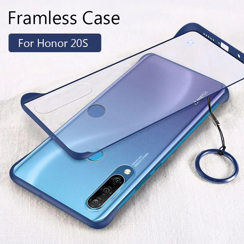 Чехол для Huawei Honor 20S полупрозрачная матовая жесткая задняя крышка без рамки