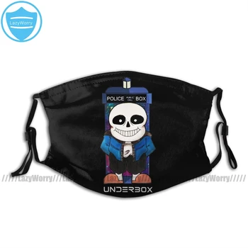 

Undertale Mouth Face Mask Underbox Undertale Police Box Facial Mask Cool Kawai with 2 Filters for Adult