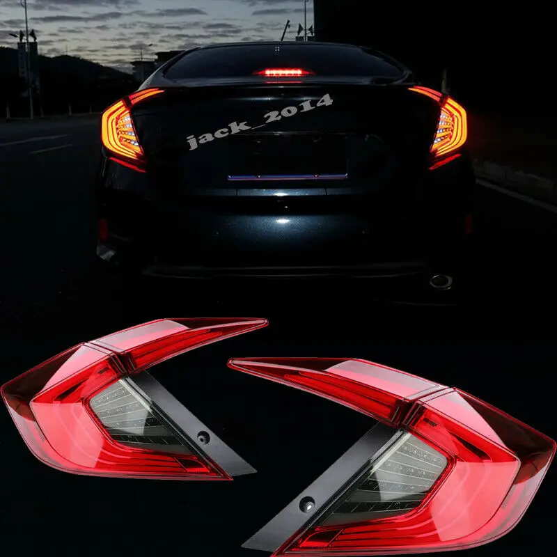 Светодиодный задний фонарь подходит для Honda Civic 10th Копченый Объектив задняя лампа в сборе