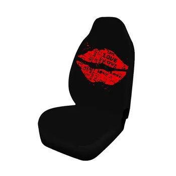 

KBKMCY Font Singal Seat Cover Passionate Lips Animal Pattern Car Seat Protector Fit for High Back Automotive Seat Renew