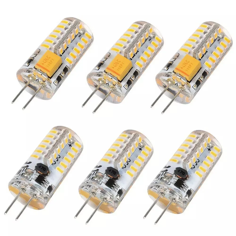 실리콘 LED 옥수수 전구, G4, G9, G5.3, E12, E14, B15, SMD3014, 12V, 110V, 220V, 24D, 32D, 57D, 64D, 80D, 81D, 96D, 104D, 152D