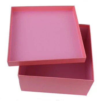 

Wedding Jewelry Packing Box Fashion Pink Stripe Crown Necklace Set Gift Box Big Gift Box with Lid Paper Boxes Jewelry VL