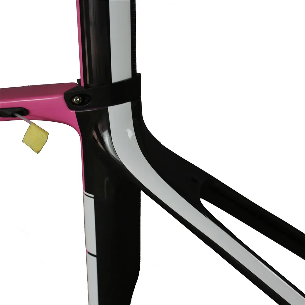 Серафим Новые Пользовательские розовая краска углеродного волокна BB86 карбоновая дорожная рама FM268