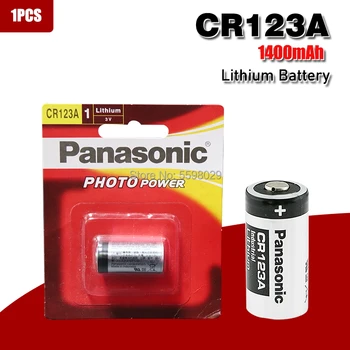 

Panasonic CR123A CR123 CR 123 123A 3V Lithium Battery disposable lithium-ion battery for the red LED of flashlight