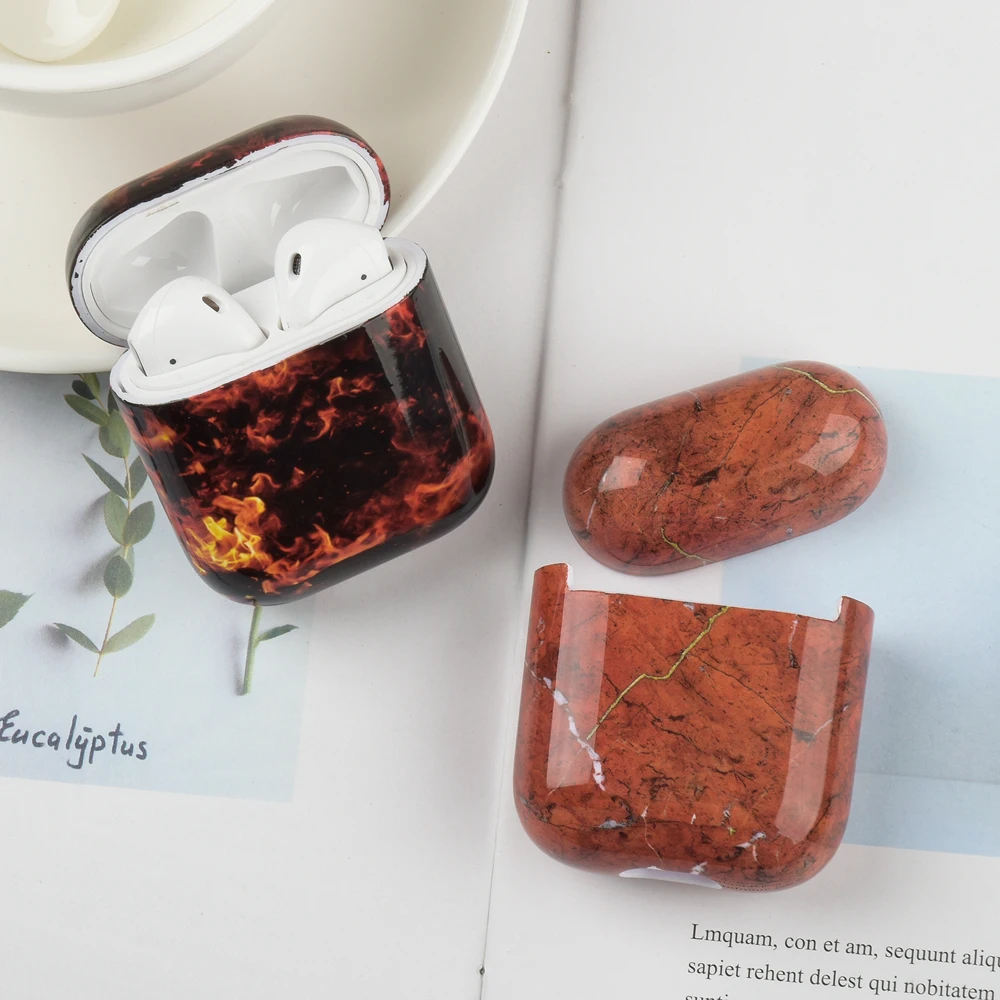 

For Apple Airpods 2 1 Cover Case for Air pods Soft TPU Luxury Case Marble Pattern Earphone Case