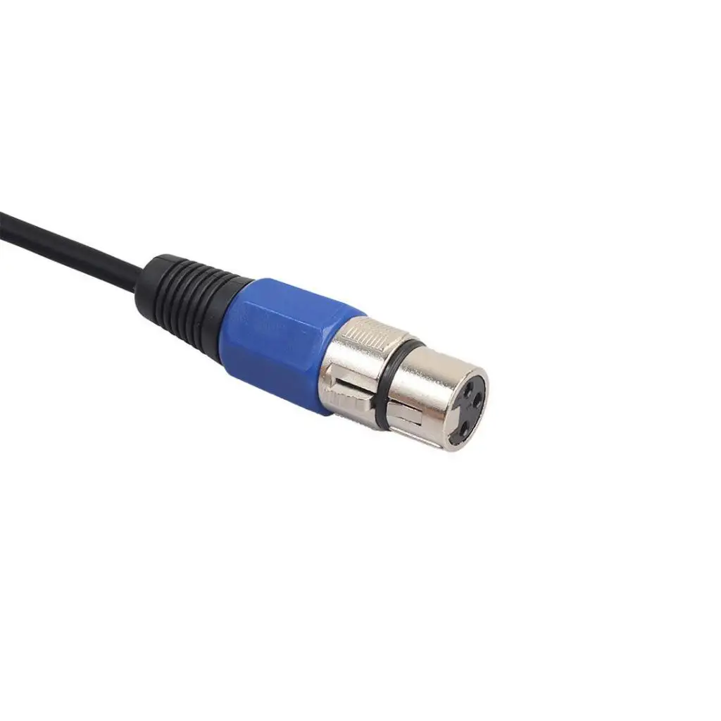 5 m 3 Pin XLR Female to 3.5mm Male Stereo Plug-In Audio Conversion Connector Adapter for Microphone Speaker Mixer