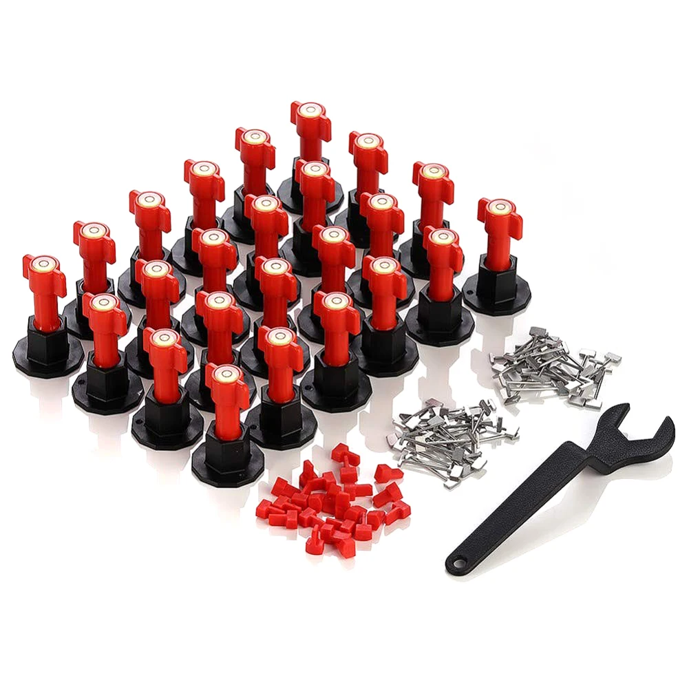 

75pcs/set Level Wedges Tile Spacers Pliers Leveler Tiling Brick Floor Leveling Locator Clip Aid Replace Needle Tool