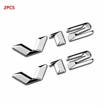 

2pcs 3D Metal V12 Car Side Fender Rear Trunk Emblem Badge Sticker Decals for V12,Car decoration stickers