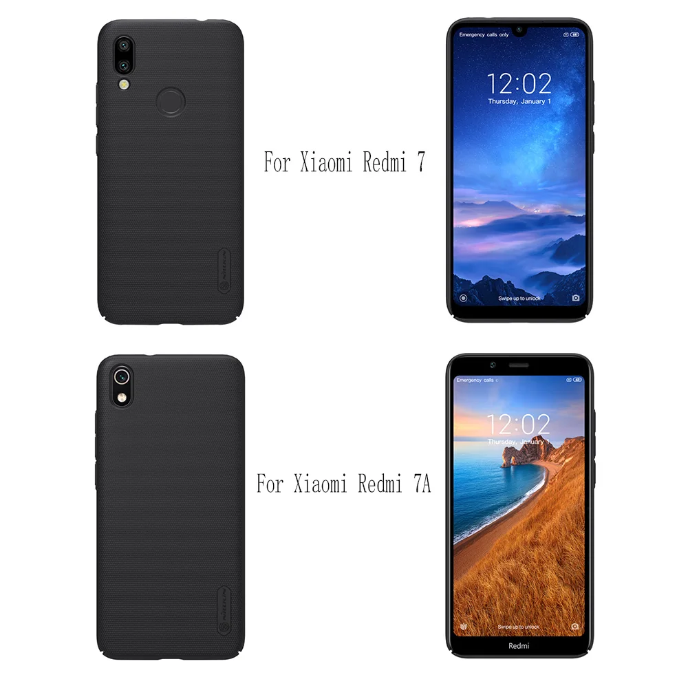 Nillkin матовый щит жесткая задняя крышка из ПК чехол для xiaomi redmi 8/8A/redmi 7/7A/redmi 6/6A/6 Pro/redmi 5/5A PC матовый чехол
