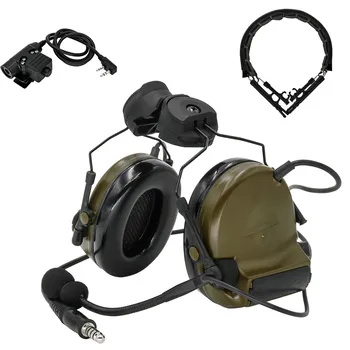 

Tactical COMTAC II helmet stand version noise reduction shooting headset + tactical PTT U94 PTT + tactical headband FG