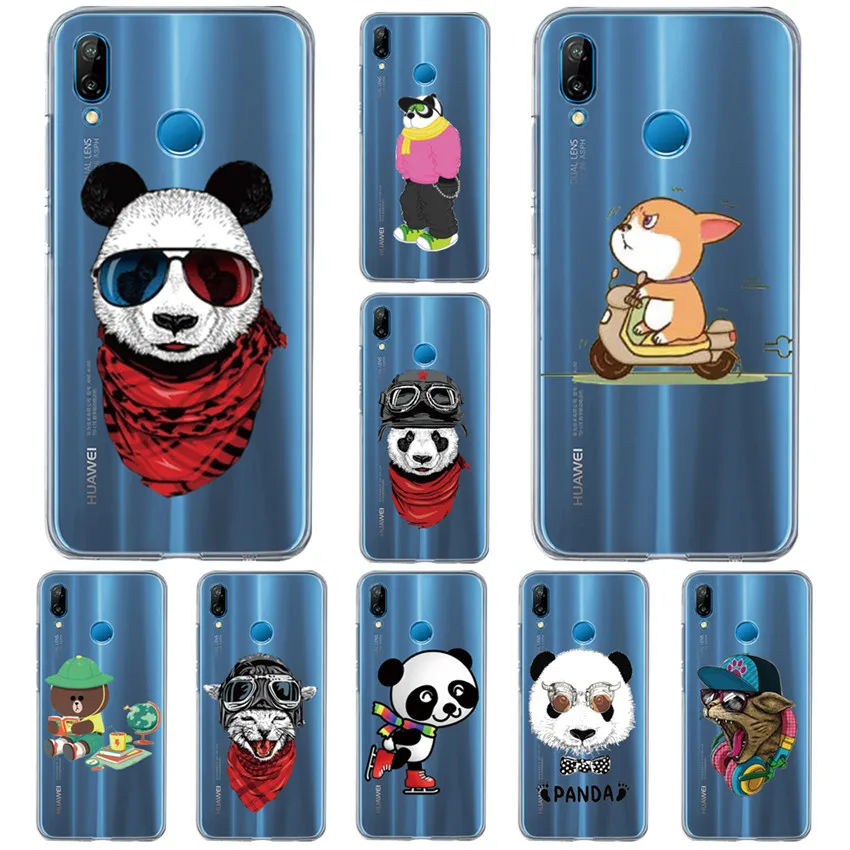 

Panda kitten DC For Huawei p20 Pro P20 Lite P30 P9 P8 P10 Honor 8X 9X 10 20i Cover Etui Funda Capa Shell Capinha Pattern Case