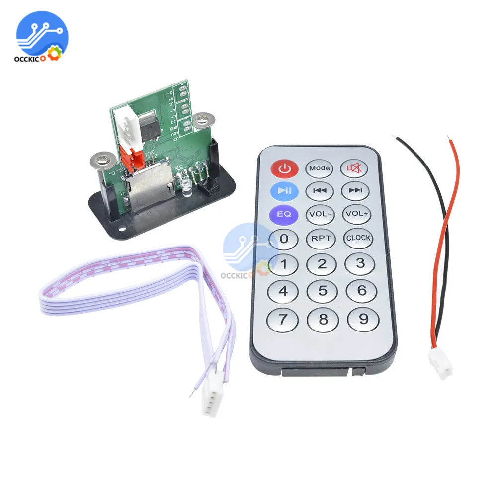 USB MP3 декодер 5 в 12 В плата мини аудио модуль поддержка tf карты песни плеер +