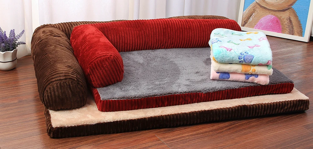 

Pet Beds Kennel Cushion Luxury Mattress Shepherd L Chaise Memory Foam Nest for Dogs and Cats