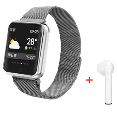 P68-Match 11 P68 Bluetooth Смарт-часы с поддержкой кровяного кислорода и давления пульса IP68 Водонепроницаемые спортивные Смарт-часы для Xiaomi Apple W55 IWO11 - Цвет: P68-Match 11