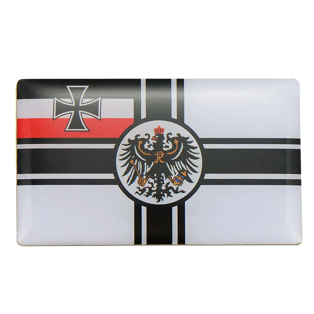 

WWI WW1 GERMAN SECOND EMPIRE PRUSSIA FLAG PRUSSIAN METAL BADGE