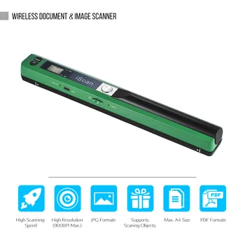 

Portable Wireless Scanner Mini Handheld Document Scanners A4 Book Scanner 900 DPI Scan Tool for Scanning Documents
