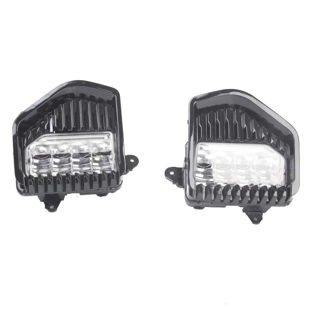 US $97.22 1 Pair Car LED Fog Light DRL Lamp w Bezel Cover Wiring Set For GMC Sierra 1500 20192020 Headlight Driving Fog light