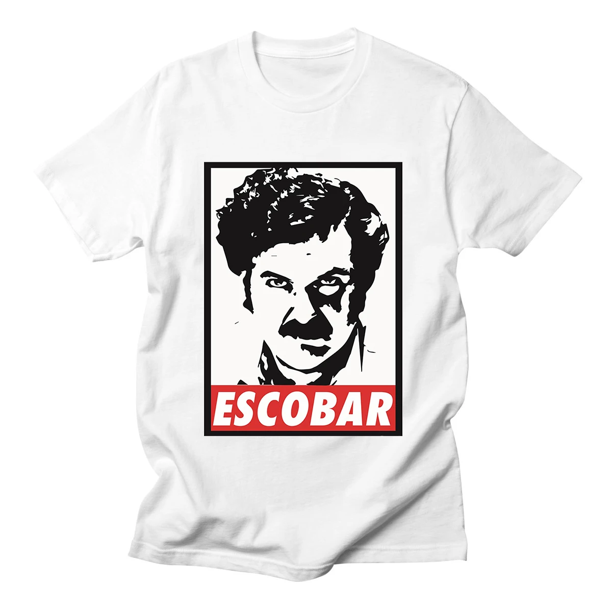

Pablo Escobar Narcos T Shirt Weed Mafia Scareface Luciano Capon Men 100% Cotton Tees Short Sleeve White T-Shirt Streetwear