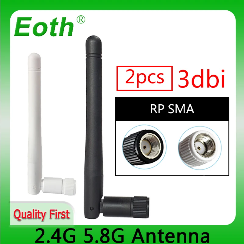 2pcs 2.4g wifi Antenna 5.8 Ghz 2.4ghz 3dBi SMA feMale Connector Dual Band 2.4G 5.8G eoth pbx Antenne wireless router antena wifi antenna